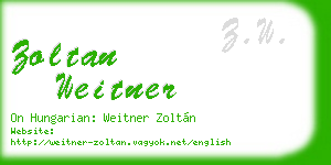 zoltan weitner business card