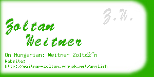 zoltan weitner business card